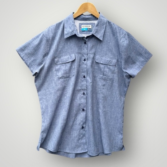 5 for $40 Magellan Fishing Shirt Top Women Size XXL Blue - Picture 1 of 9